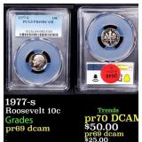 1977-s Proof Roosevelt Dime 10c pr69 dcam PCGS