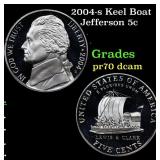 2004-s Keel Boat Proof Jefferson Nickel 5c Grades