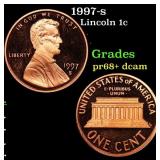 1997-s Proof Lincoln Cent 1c Grades GEM++ Proof De