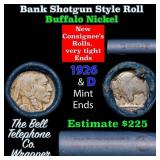 Buffalo Nickel Shotgun Roll in Old Bank Style 