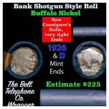 Buffalo Nickel Shotgun Roll in Old Bank Style 