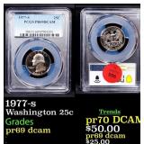 1977-s Proof Washington Quarter 25c pr69 dcam PCGS