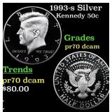 1993-s Proof Kennedy Half Dollar Silver 50c Graded