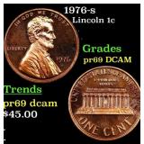 1976-s Proof Lincoln Cent 1c Grades GEM++ Proof De