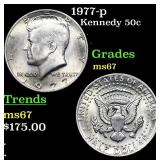 1977-p Kennedy Half Dollar 50c Grades GEM++ Unc