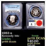 1982-s Proof Kennedy Half Dollar 50c pr69 dcam PCG