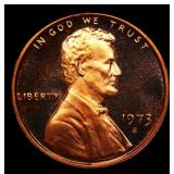 1973-s Proof Lincoln Cent 1c Grades GEM++ Proof De