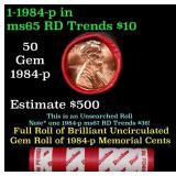 BU Shotgun Lincoln 1c roll, 1984-p 50 pcs Dunbar W