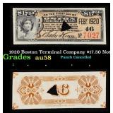 1920 Boston Terminal Company $17.50 Note Grades Ch