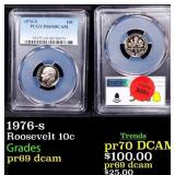 1976-s Proof Roosevelt Dime 10c pr69 dcam PCGS