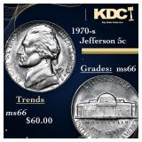 1962-p Jefferson Nickel 5c Grades GEM+ Unc