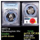 1977-s Proof Washington Quarter 25c pr69 dcam PCGS