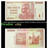 2007-2008 Zimbabwe 3rd Dollar (ZWR) 200 Million Do