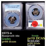 1975-s Proof Roosevelt Dime 10c pr69 dcam PCGS