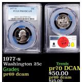 1977-s Proof Washington Quarter 25c pr69 dcam PCGS