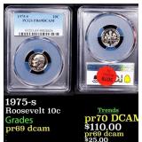 1975-s Proof Roosevelt Dime 10c pr69 dcam PCGS