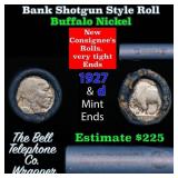 Buffalo Nickel Shotgun Roll in Old Bank Style 