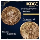 238-244 AD Ancient Rome, Gordian III Silver Antoni