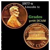 1977-s Proof Lincoln Cent 1c Grades GEM++ Proof De
