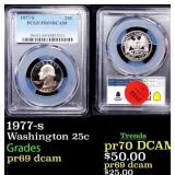 1977-s Proof Washington Quarter 25c pr69 dcam PCGS