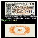 May, 1988 Reading Company $15.62 Bond Interest Cou