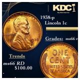 1930-p Lincoln Cent 1c Grades GEM+ Unc RD