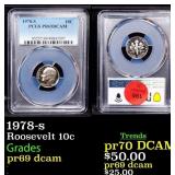 1978-s Proof Roosevelt Dime 10c pr69 dcam PCGS