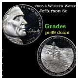 2005-s Western Waters Proof Jefferson Nickel 5c Gr