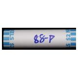 BU Shotgun Jefferson 5c roll, 1988-p 40 pcs Bank $