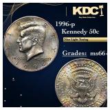 1996-p Kennedy Half Dollar 50c Grades GEM++ Unc
