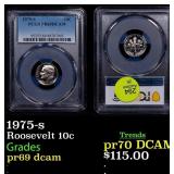 PCGS 1975-s Proof Roosevelt Dime 10c Graded pr69 d