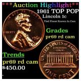 ***Auction Highlight*** 1961 Proof Lincoln Cent TO