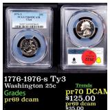 1776-1976-s Ty3 Proof Washington Quarter 25c pr69