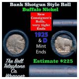 Buffalo Nickel Shotgun Roll in Old Bank Style 