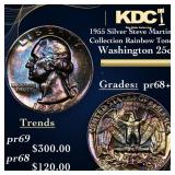 1955 Silver Proof Washington Quarter Steve Martin