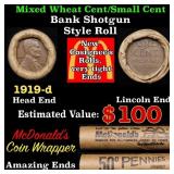 Lincoln Wheat Cent 1c Mixed Roll Orig Brandt McDon