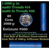 BU Shotgun Jefferson 5c roll, 1988-p 40 pcs Bell T