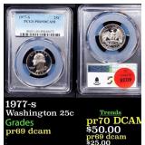 1977-s Proof Washington Quarter 25c pr69 dcam PCGS