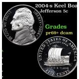 2004-s Keel Boat Proof Jefferson Nickel 5c Grades