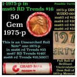 BU Shotgun Lincoln 1c roll, 1975-p 50 pcs Girard B