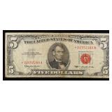 **Star Note** 1963 $5 Red Seal United States Note