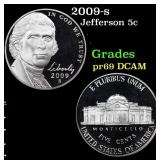 2009-s Proof Jefferson Nickel 5c Grades GEM++ Proo