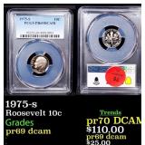 1975-s Proof Roosevelt Dime 10c pr69 dcam PCGS