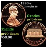 1996-s Proof Lincoln Cent 1c Grades GEM++ Proof De