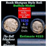 Buffalo Nickel Shotgun Roll in Old Bank Style 