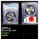 1996-p Kennedy Half Dollar 50c ms66 PCGS
