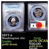 1977-s Proof Washington Quarter 25c pr69 dcam PCGS