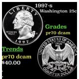 1997-s Proof Washington Quarter 25c Grades GEM++ P