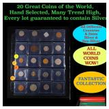 20 Great Coins of the World, hand selected, many t