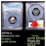 1976-s Proof Roosevelt Dime 10c pr69 dcam PCGS